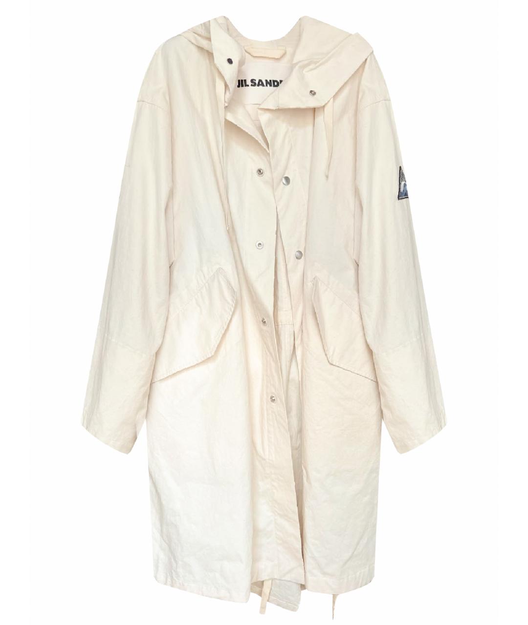 JIL SANDER Бежевая хлопковая парка, фото 1