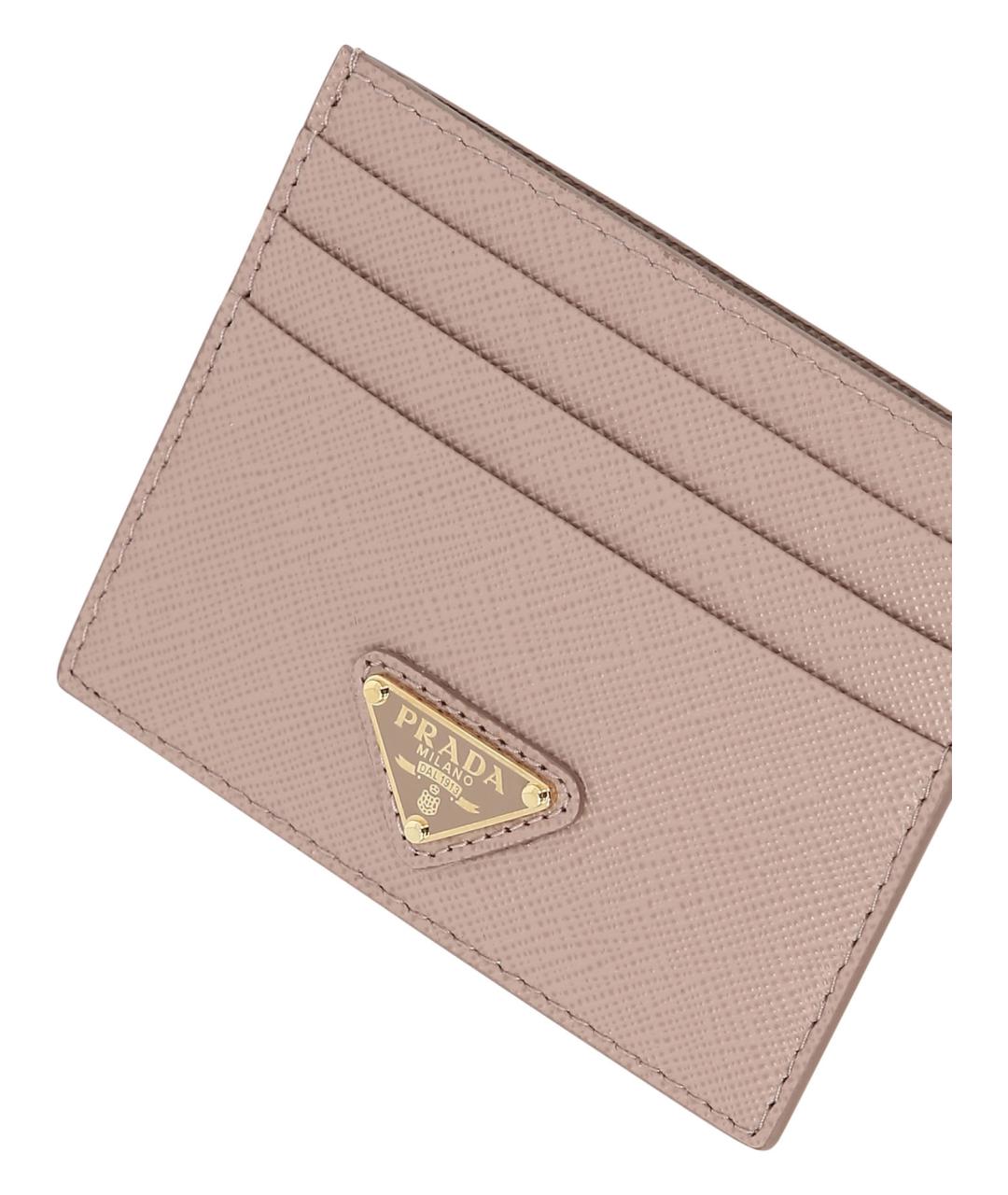 PRADA Розовый кожаный кардхолдер, фото 4