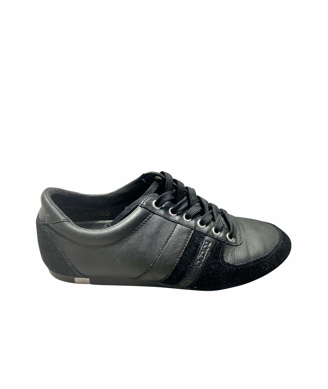 DOLCE&GABBANA Черные кожаные кроссовки, фото 1