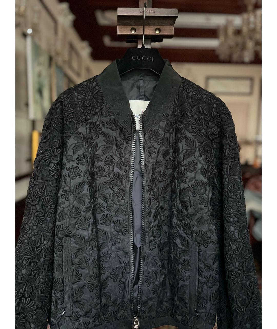 MONCLER Черная кружевная куртка, фото 4