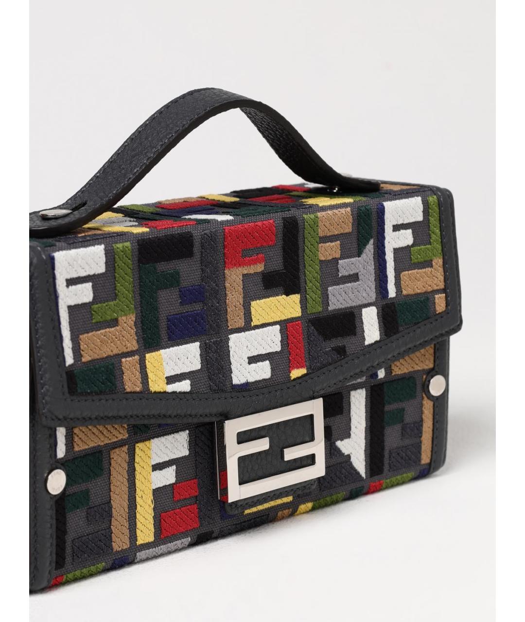 FENDI Мульти тканевая сумка на плечо, фото 4