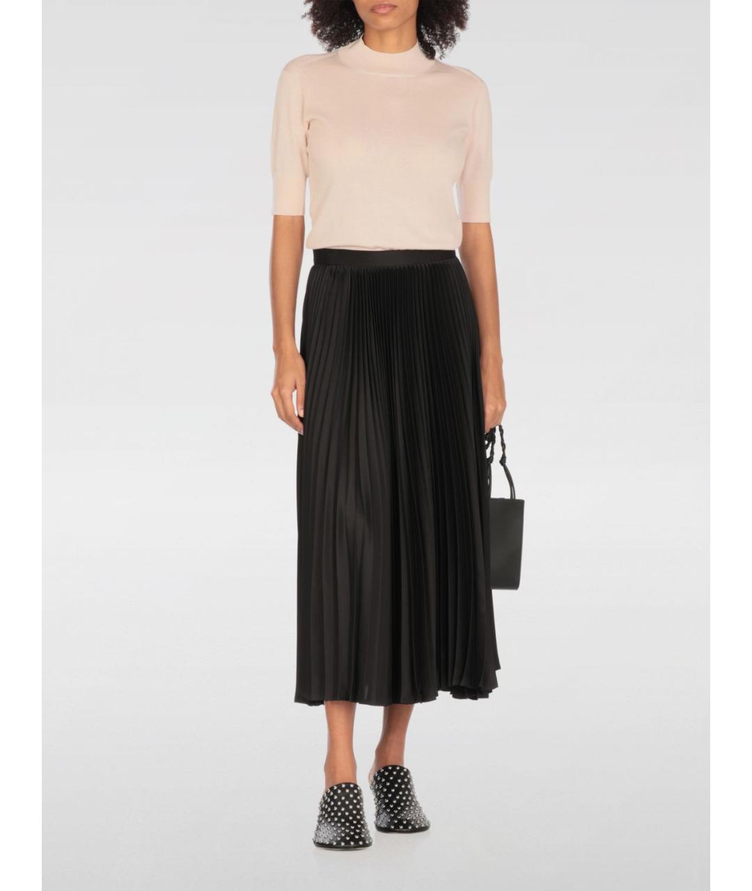 JIL SANDER Черная юбка миди, фото 3