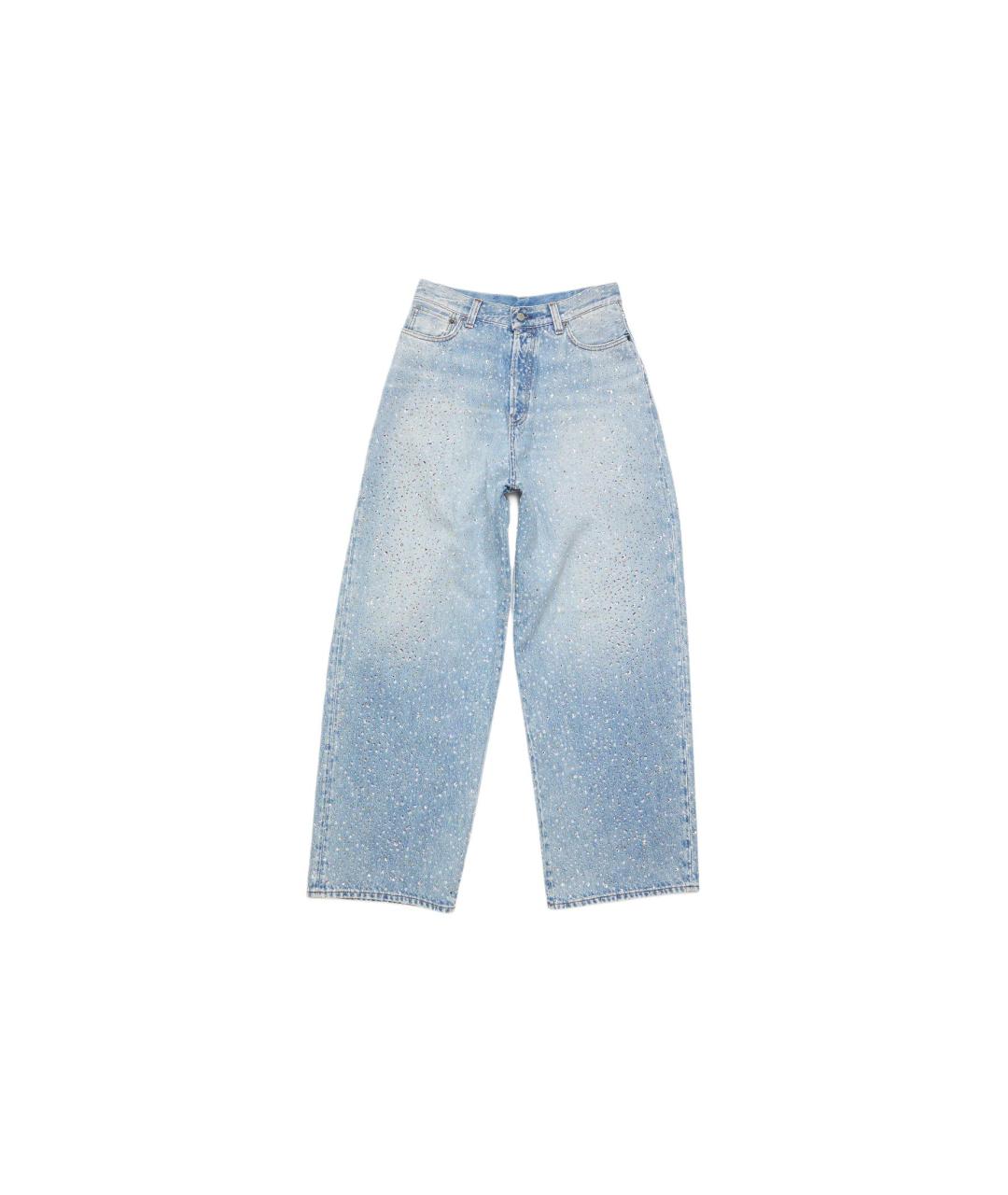 ACNE STUDIOS Голубые прямые джинсы, фото 1