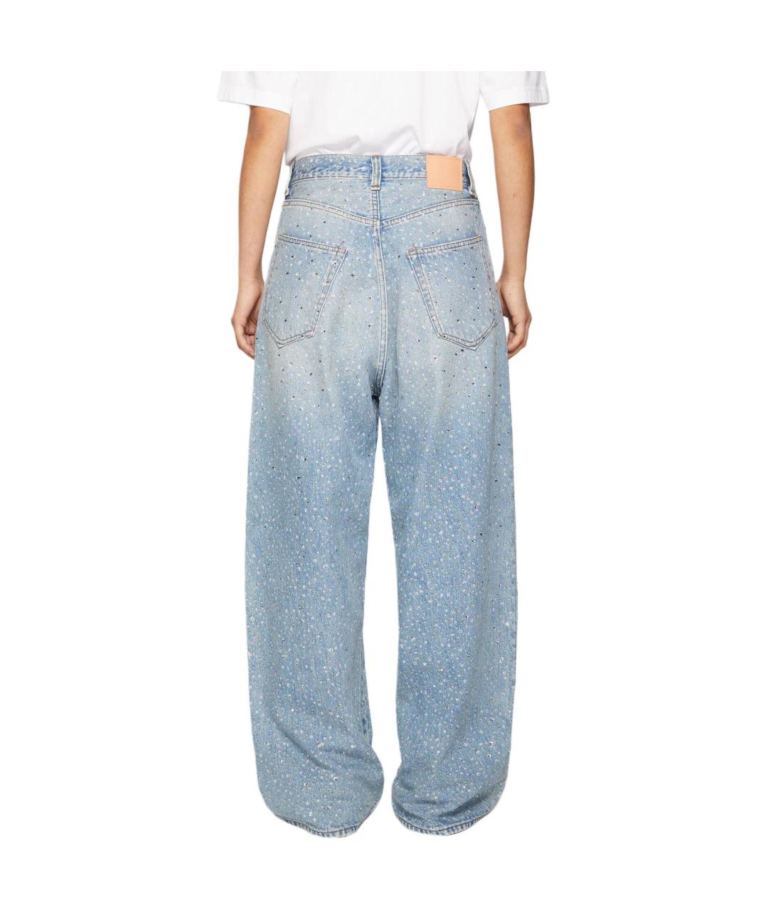 ACNE STUDIOS Голубые прямые джинсы, фото 3