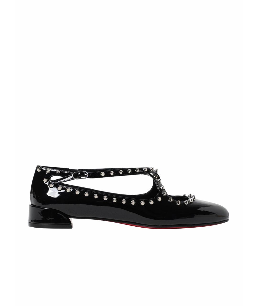 CHRISTIAN LOUBOUTIN Черные балетки, фото 1