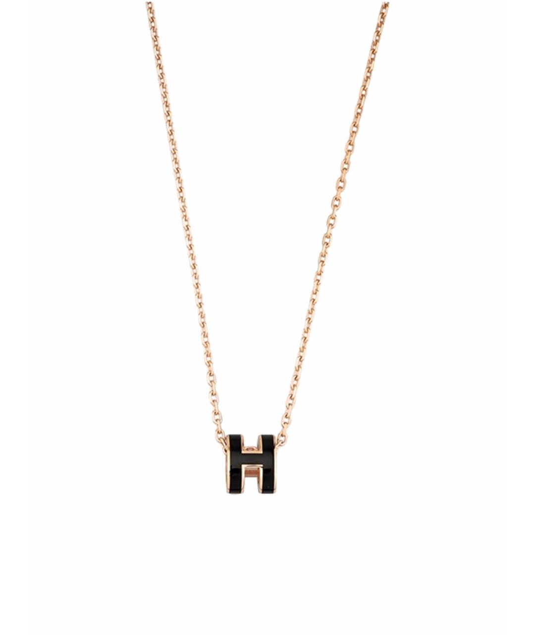 HERMES Черная металлическая подвеска, фото 1