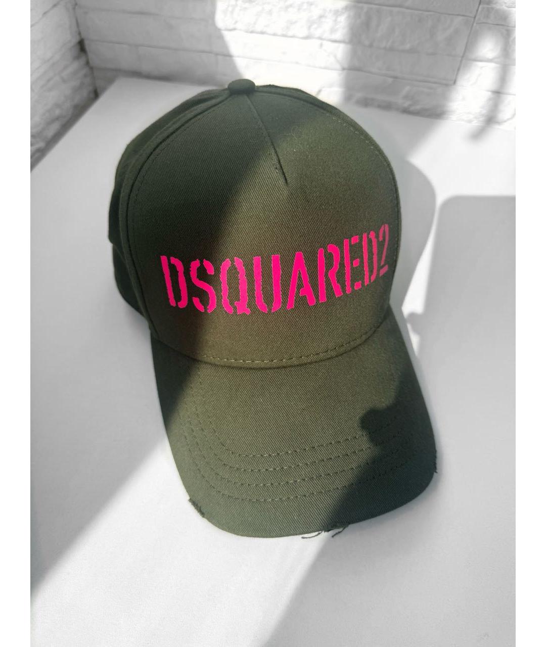 DSQUARED2 Хаки хлопковая кепка, фото 9