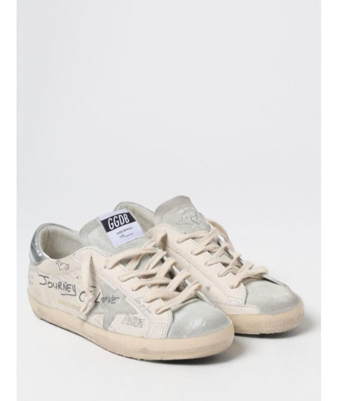 GOLDEN GOOSE DELUXE BRAND Белые замшевые кеды, фото 4