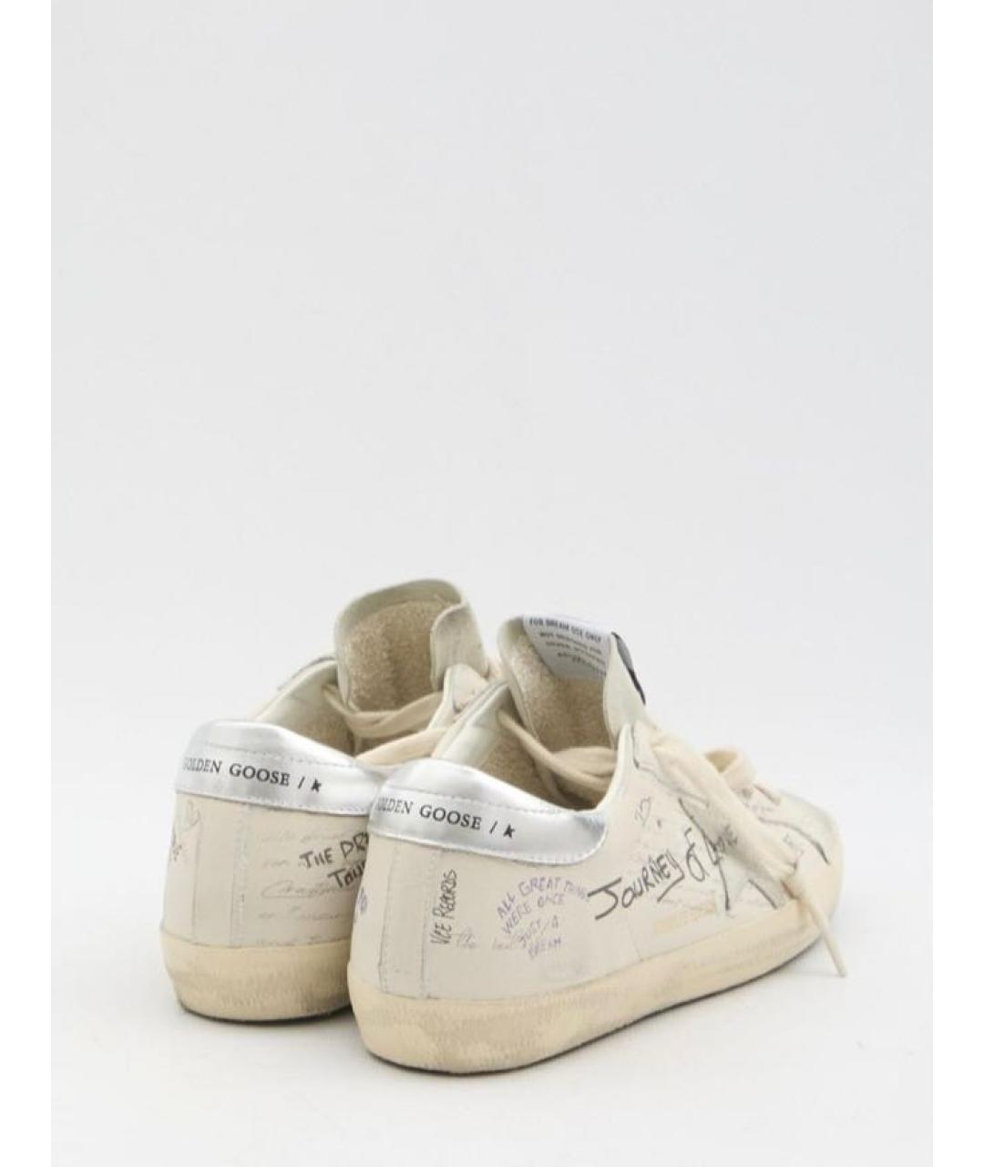 GOLDEN GOOSE DELUXE BRAND Белые замшевые кеды, фото 2