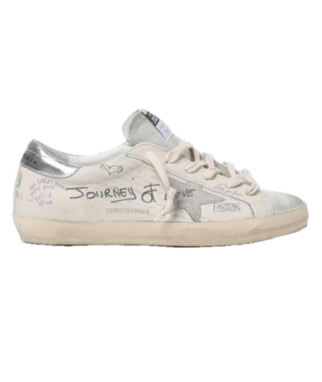 GOLDEN GOOSE DELUXE BRAND Белые замшевые кеды, фото 1