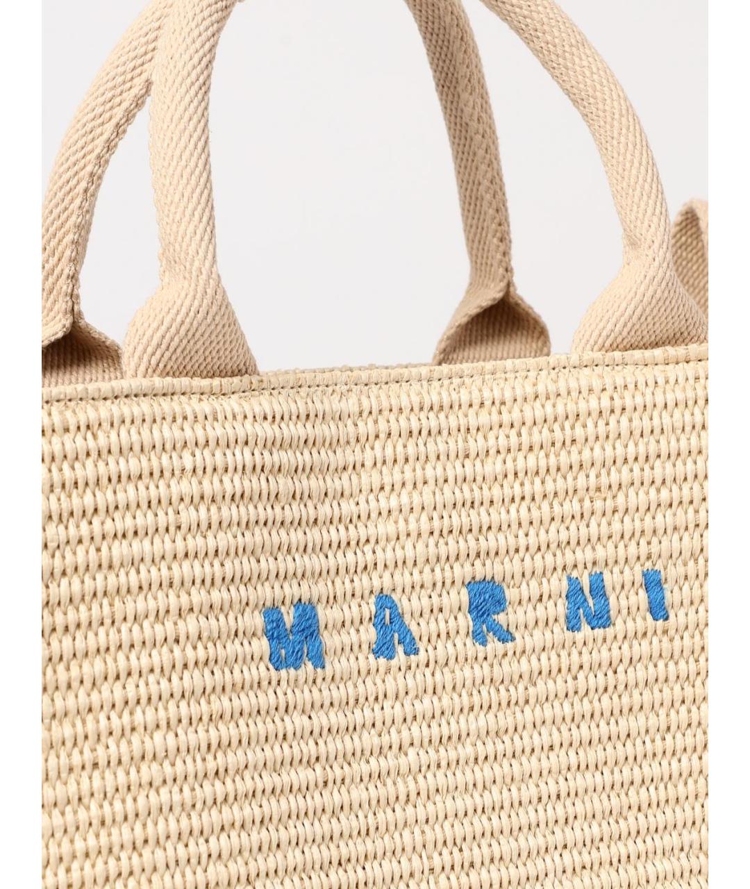 MARNI Бежевая сумка тоут, фото 4