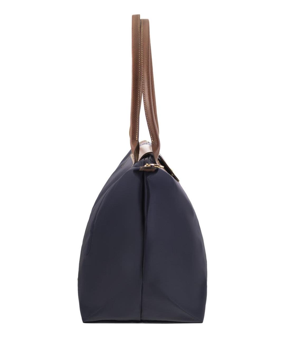 LONGCHAMP Темно-синяя тканевая сумка через плечо, фото 3