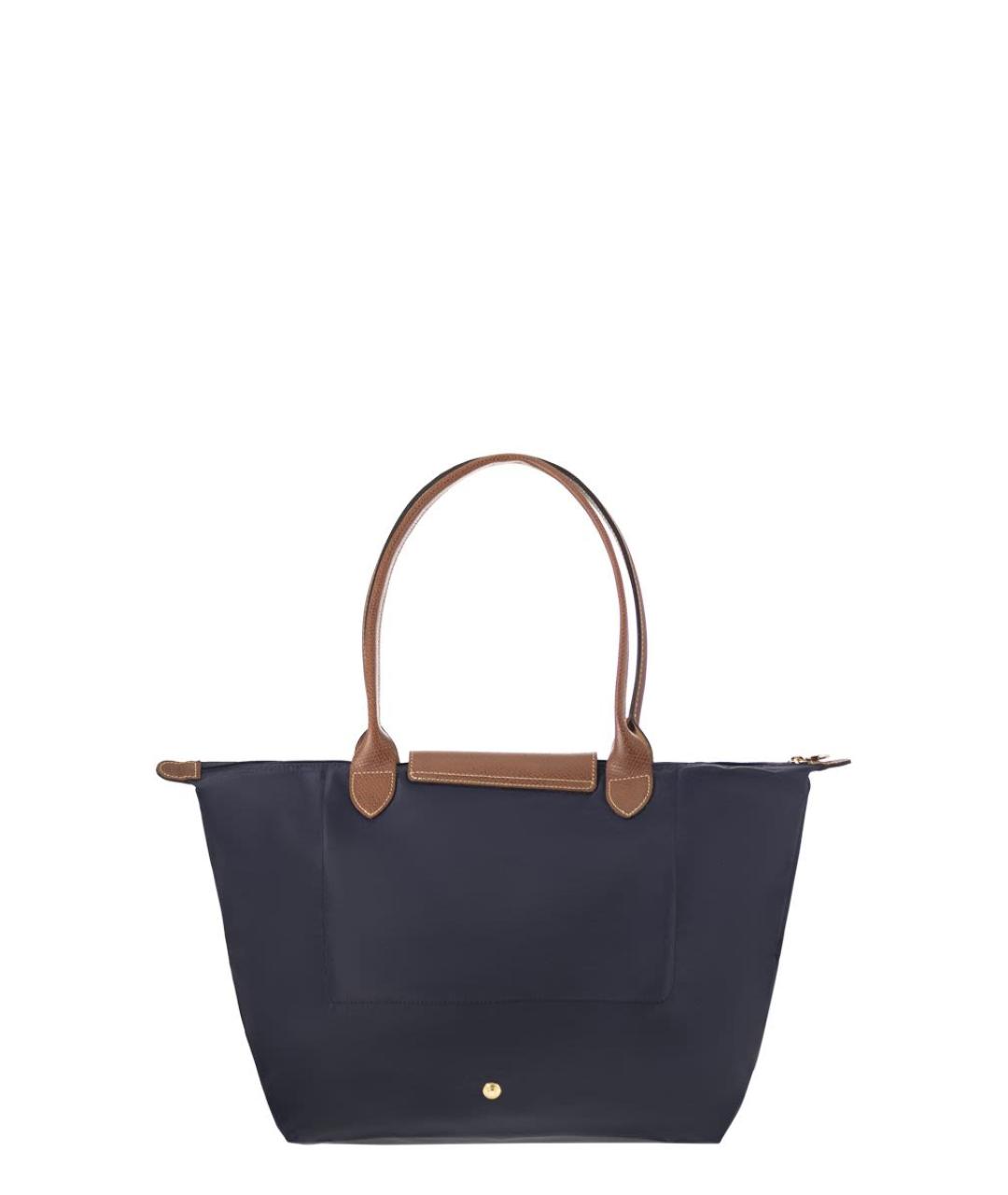 LONGCHAMP Темно-синяя тканевая сумка через плечо, фото 2