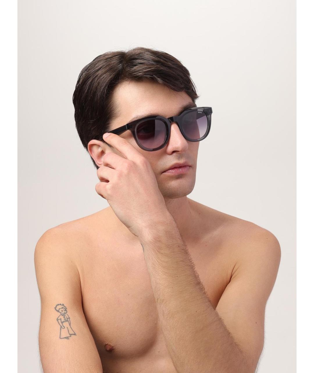 A.P.C. Черные солнцезащитные очки, фото 2