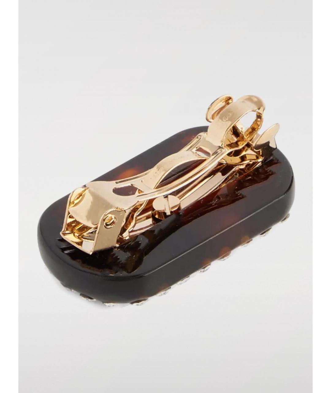 VALENTINO Коричневая заколка, фото 3