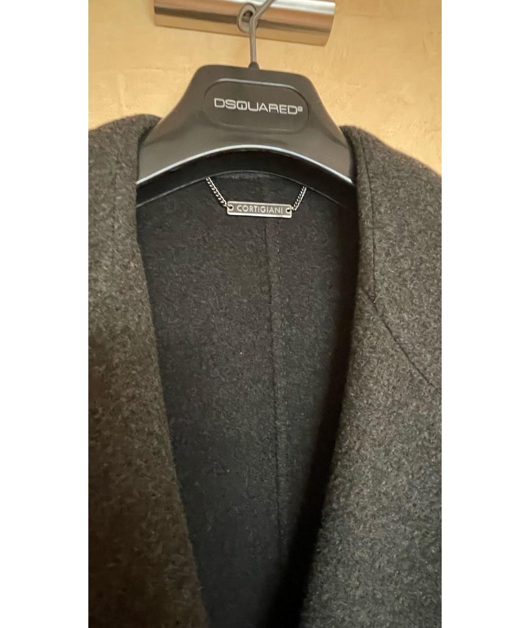 CORNELIANI Антрацитовое шерстяное пальто, фото 3