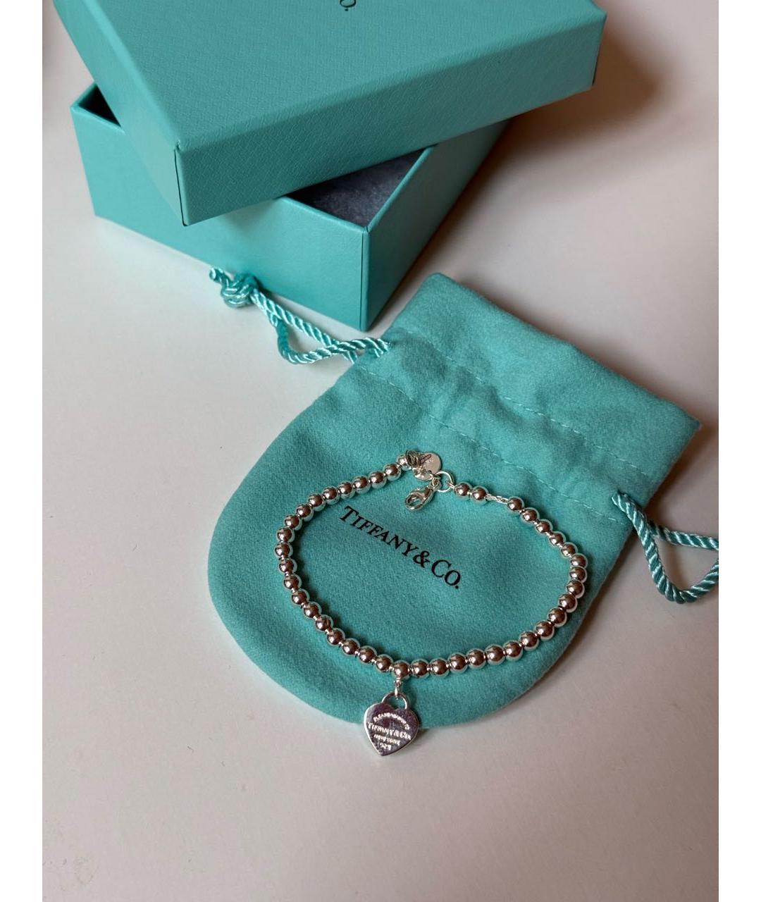 TIFFANY&CO Бирюзовый серебряный браслет, фото 3