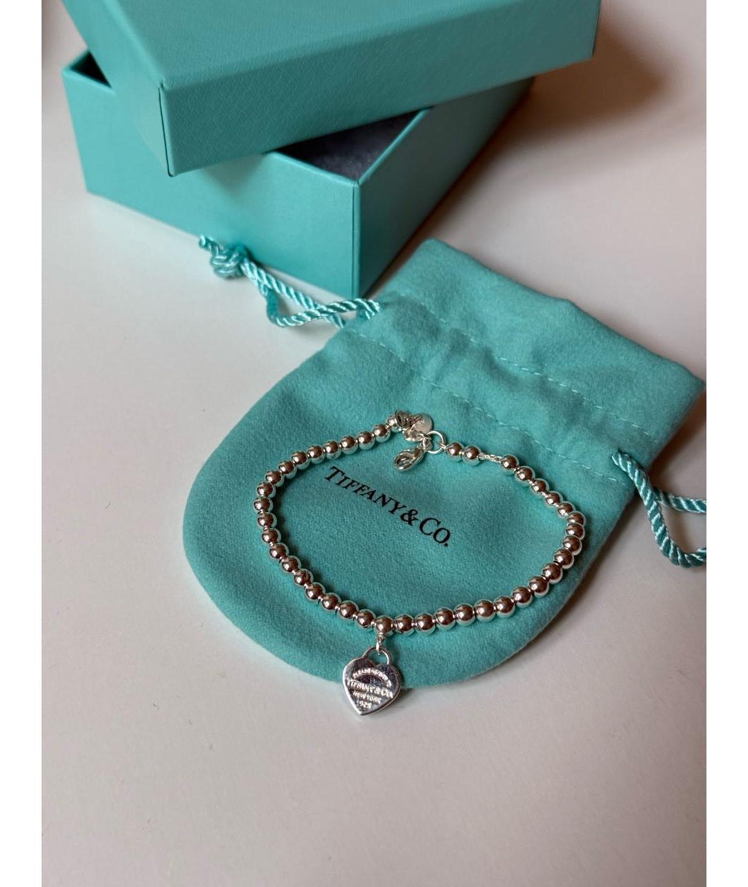 TIFFANY&CO Бирюзовый серебряный браслет, фото 4