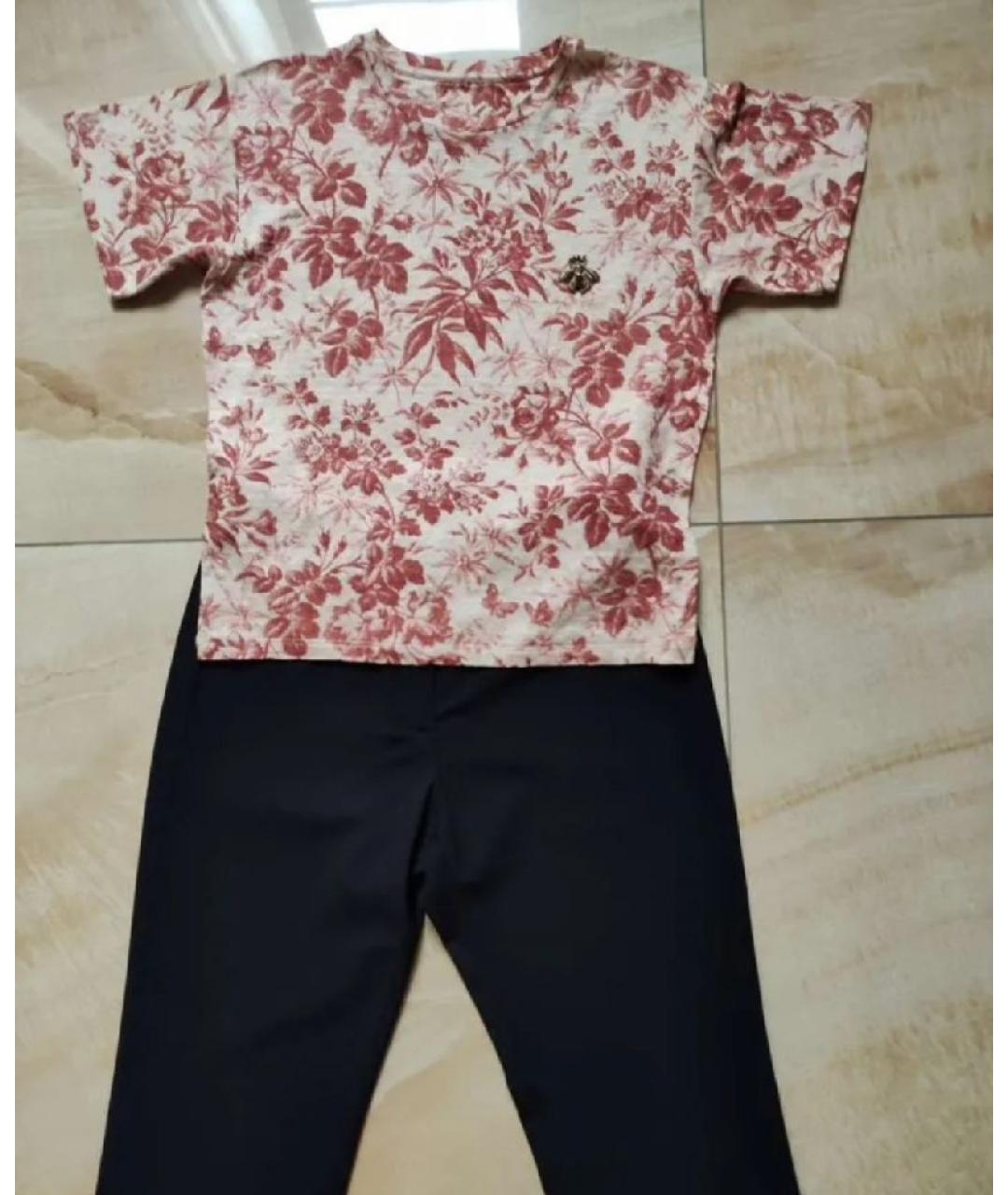 GUCCI Бежевая льняная футболка, фото 6