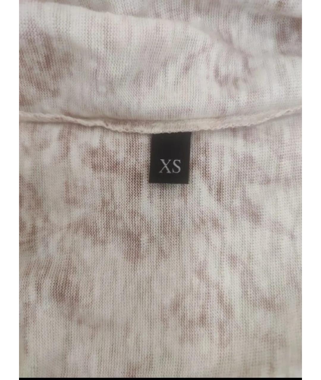 GUCCI Бежевая льняная футболка, фото 3