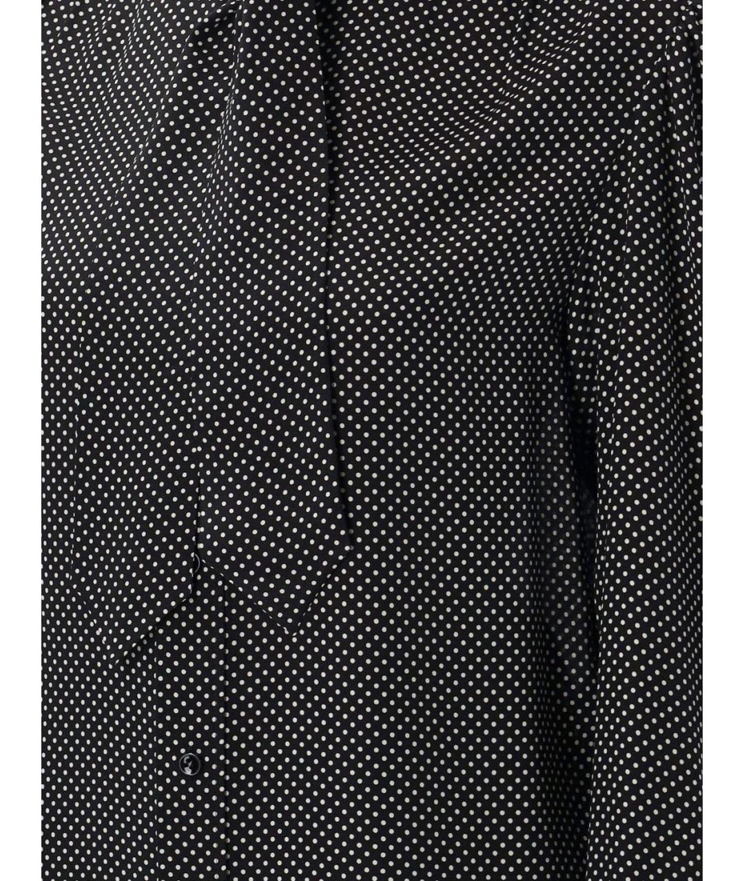 SAINT LAURENT Черная шелковая блузы, фото 4