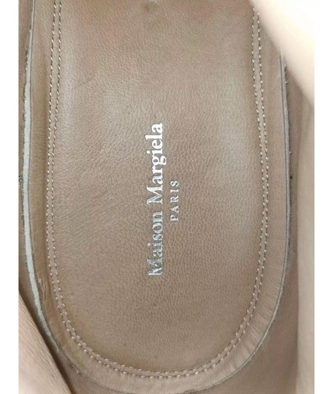 MAISON MARGIELA Мульти кожаные высокие ботинки, фото 6
