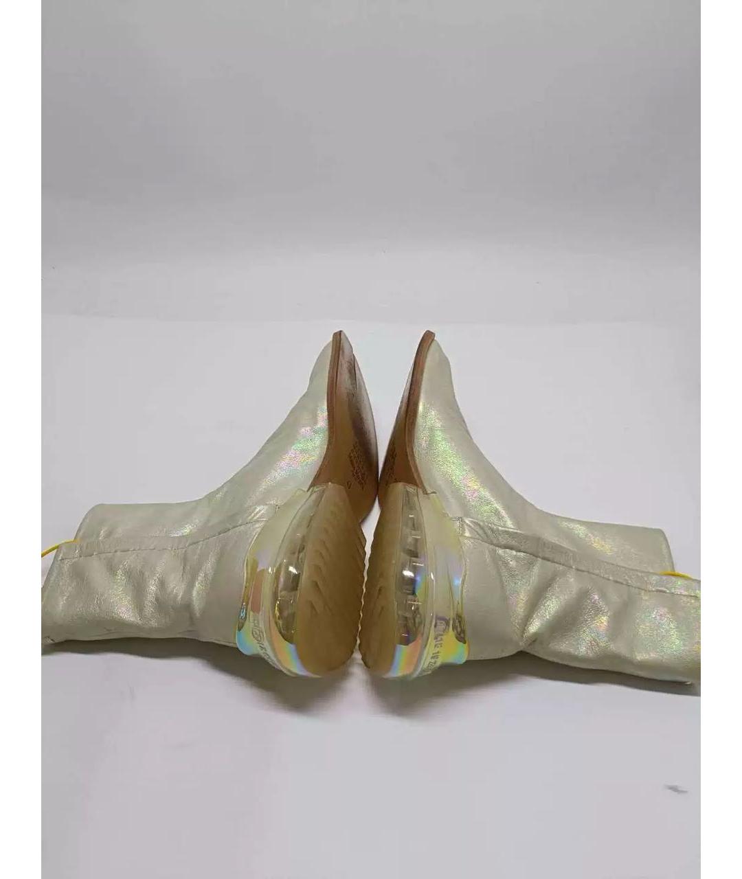 MAISON MARGIELA Мульти кожаные высокие ботинки, фото 4