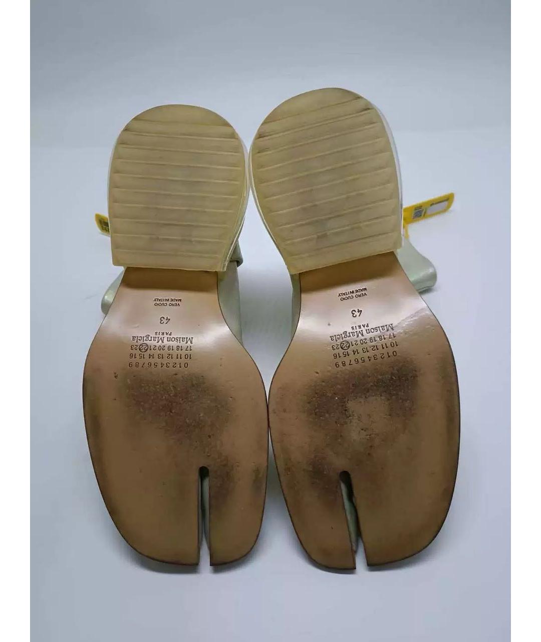 MAISON MARGIELA Мульти кожаные высокие ботинки, фото 7