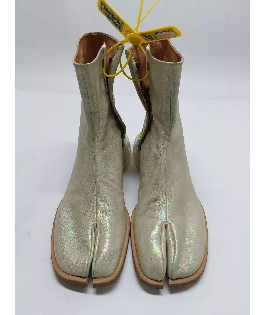 MAISON MARGIELA Мульти кожаные высокие ботинки, фото 2