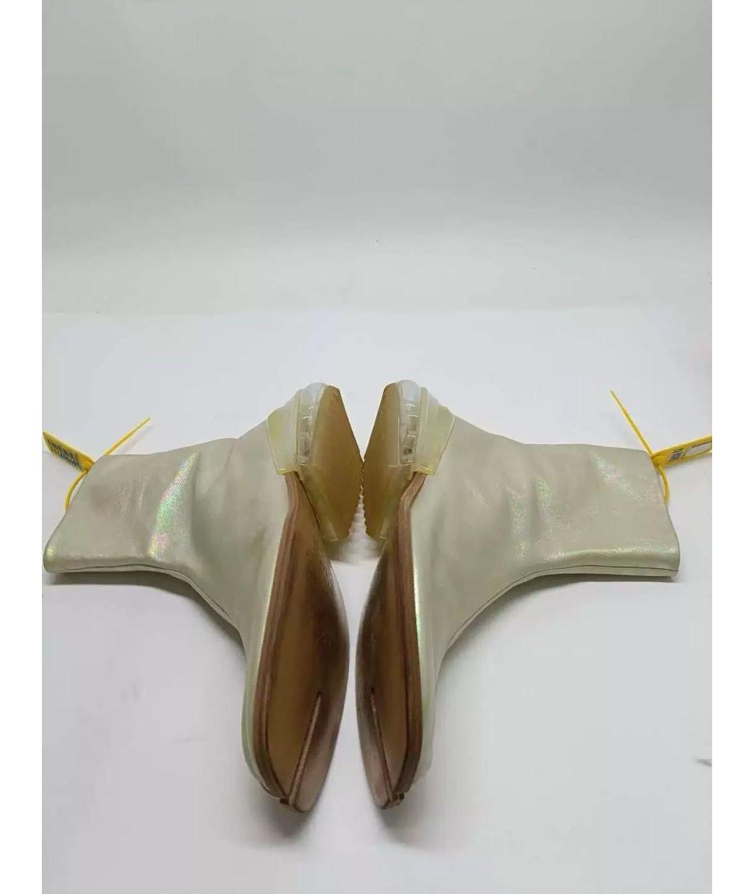 MAISON MARGIELA Мульти кожаные высокие ботинки, фото 5