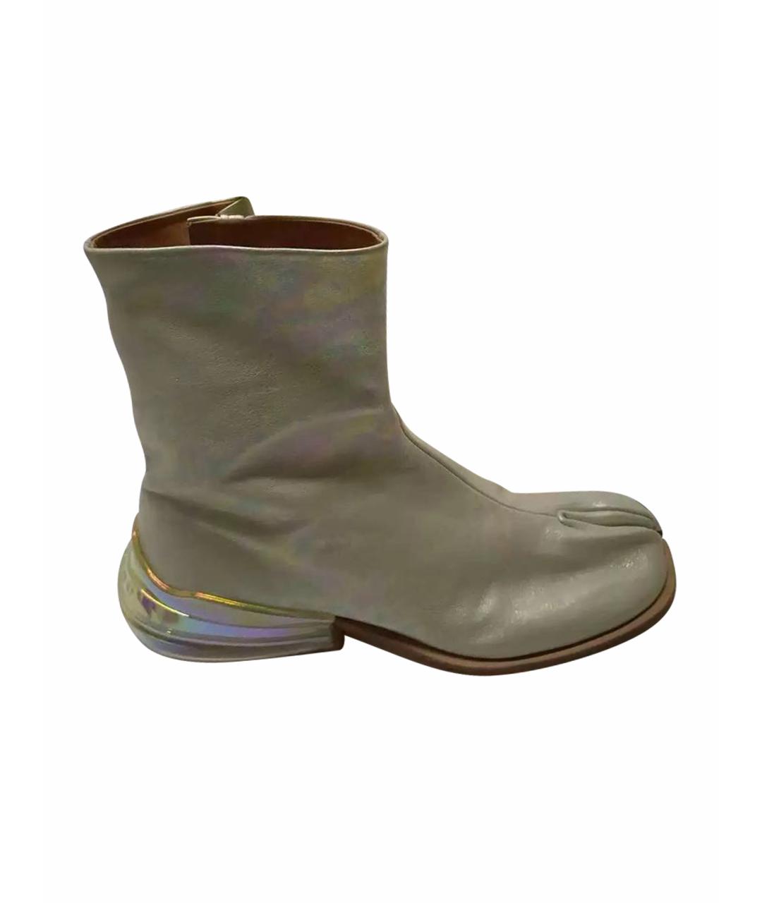 MAISON MARGIELA Мульти кожаные высокие ботинки, фото 1