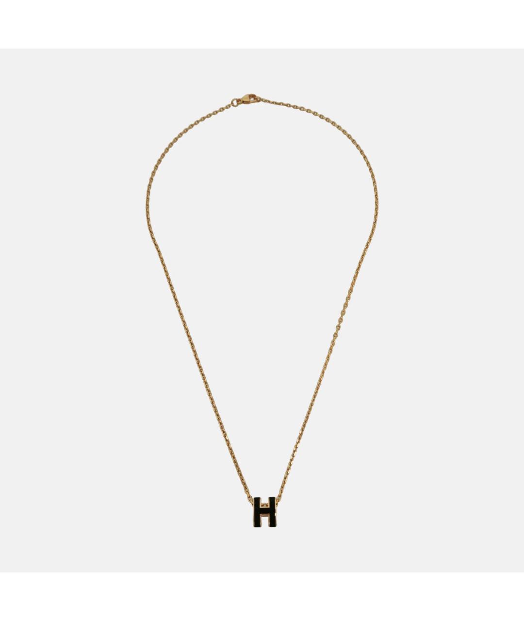 HERMES Черная металлическая подвеска, фото 2
