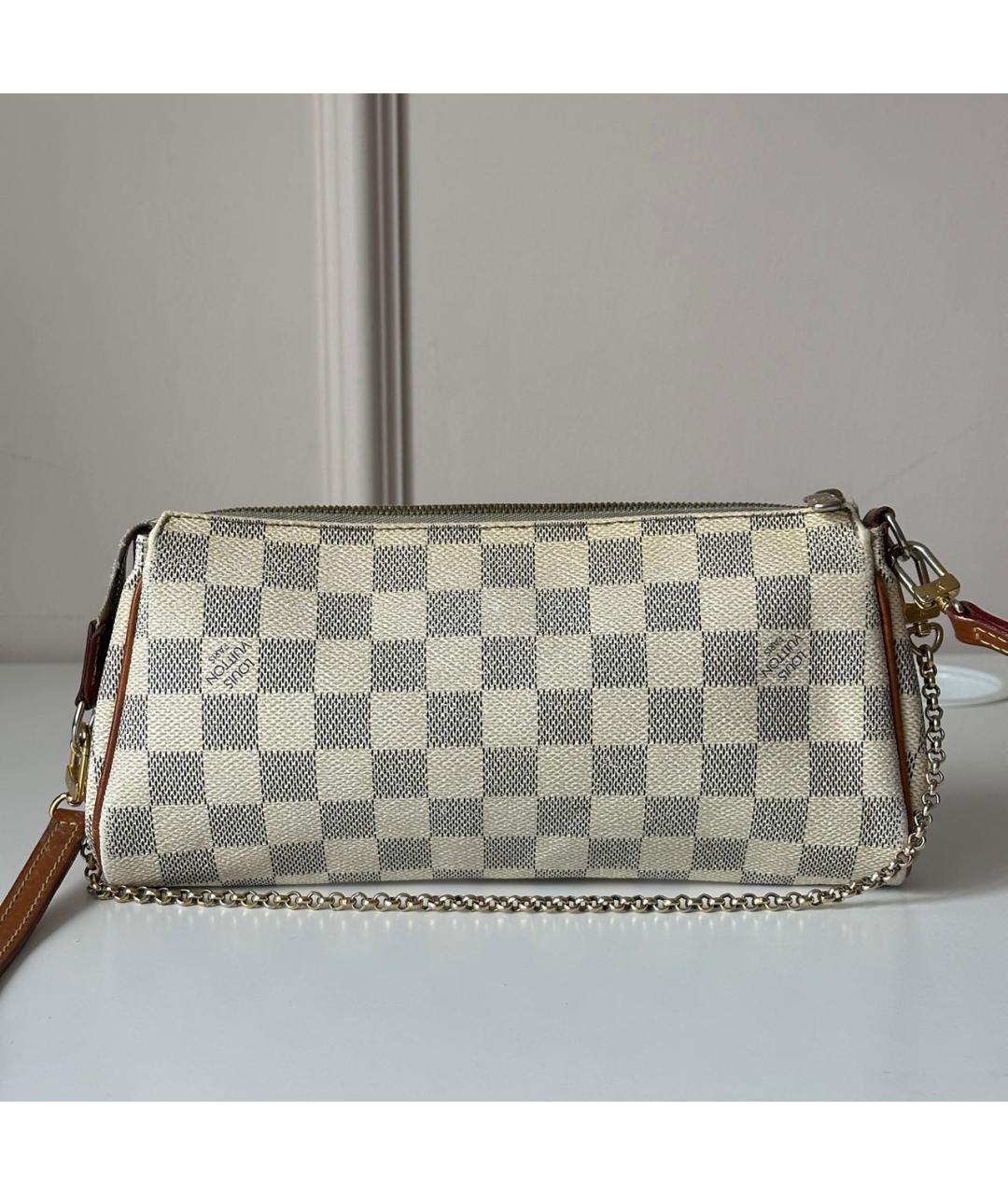LOUIS VUITTON Белая кожаная сумка через плечо, фото 2