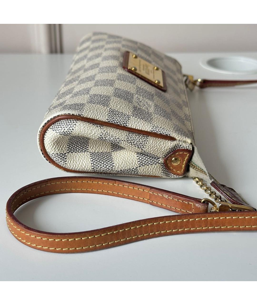 LOUIS VUITTON Белая кожаная сумка через плечо, фото 3