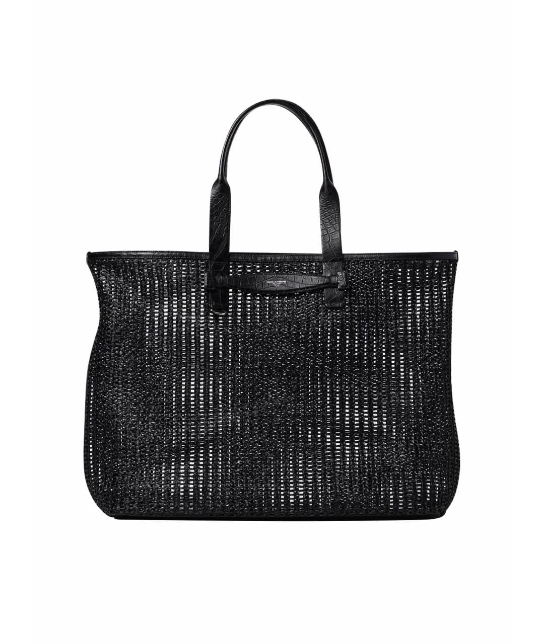 DOLCE&GABBANA Черная сумка тоут, фото 1