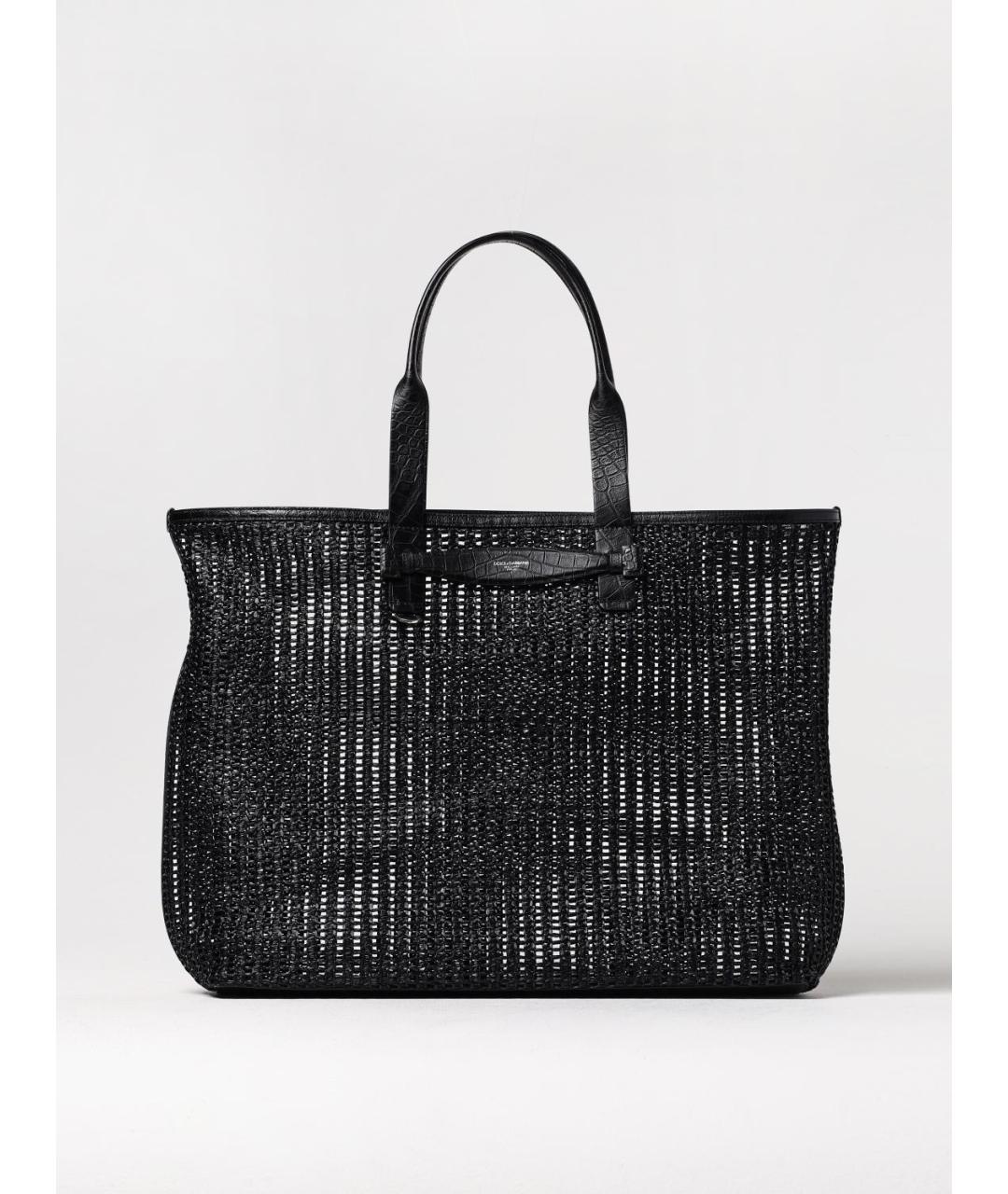 DOLCE&GABBANA Черная сумка тоут, фото 6