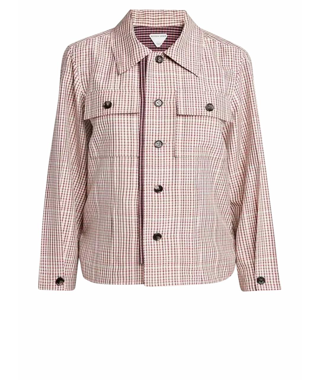 BOTTEGA VENETA Розовая вискозная рубашка, фото 1