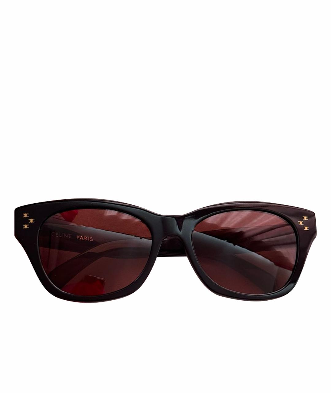CELINE Черные пластиковые солнцезащитные очки, фото 1