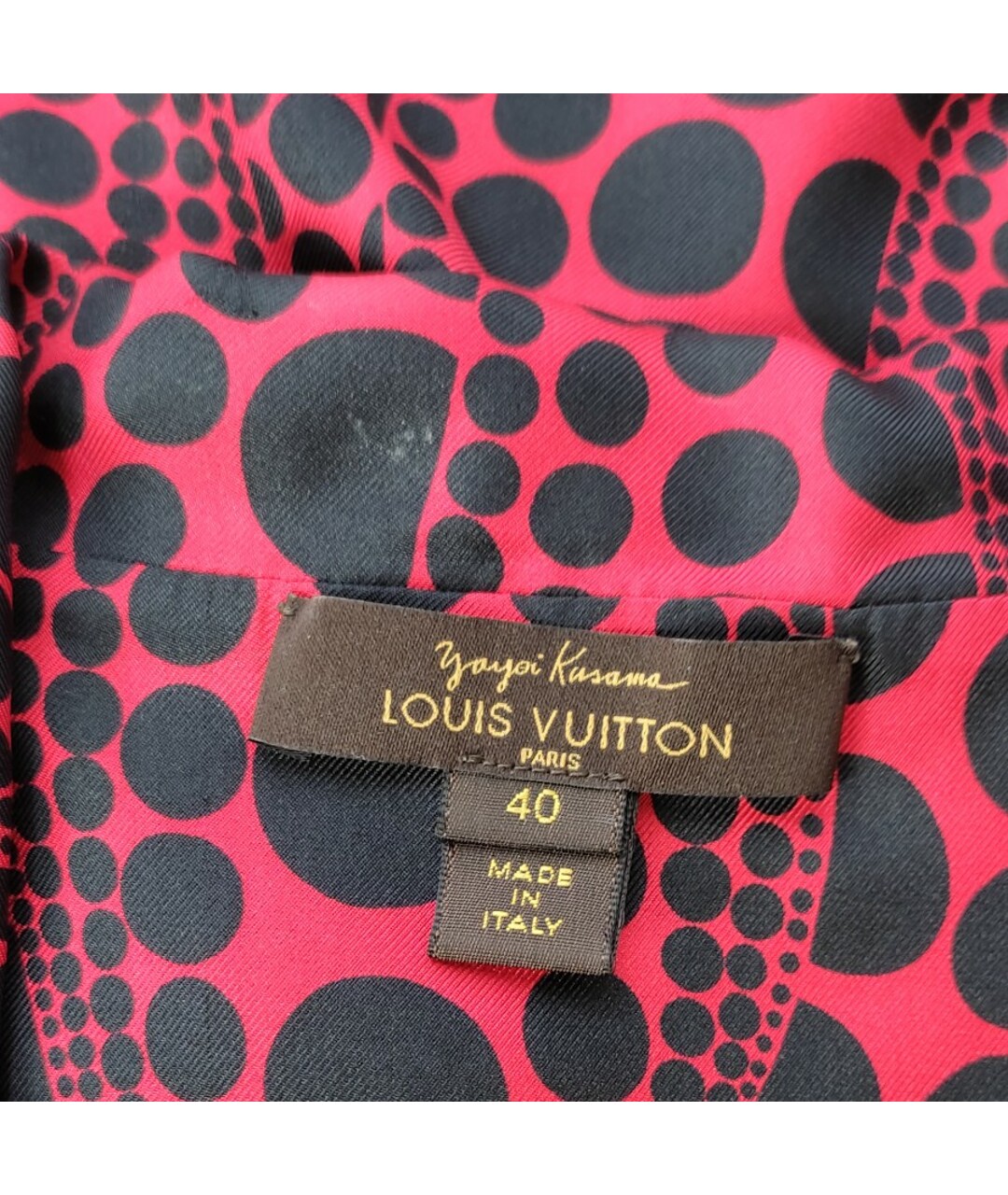 LOUIS VUITTON Красная шелковая рубашка, фото 4