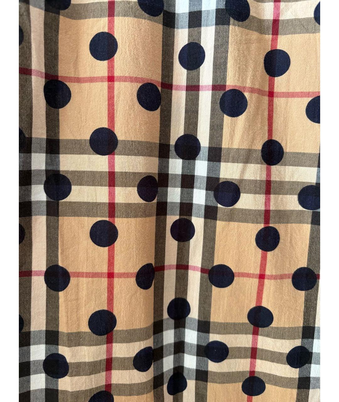BURBERRY Коричневая хлопковая кэжуал рубашка, фото 5