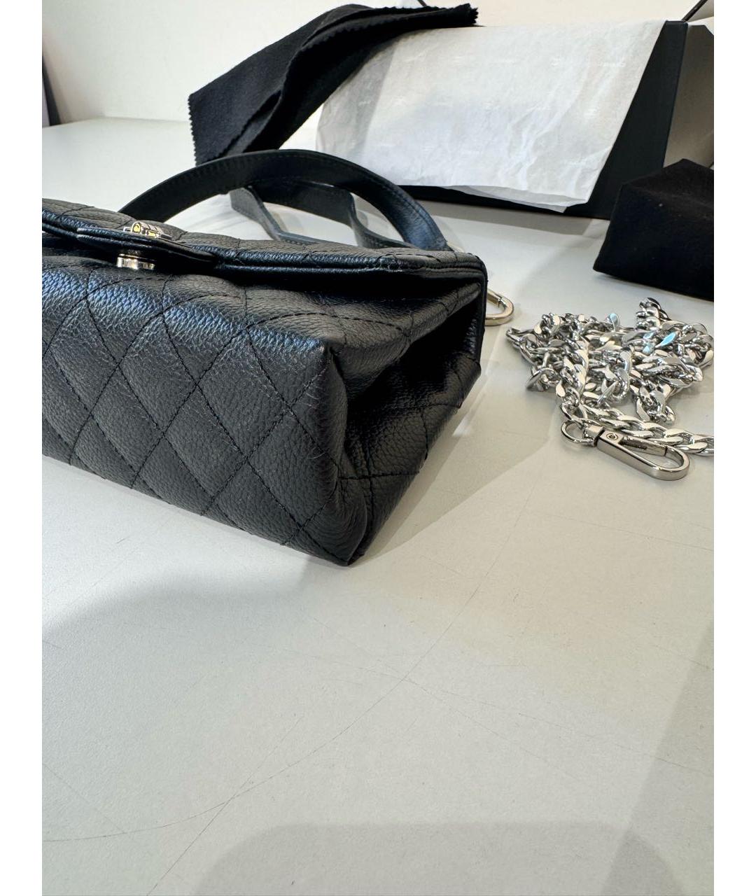 CHANEL Черная кожаная поясная сумка, фото 3