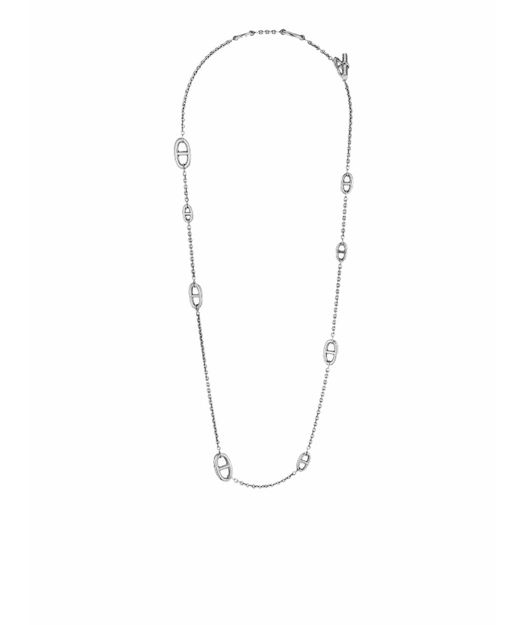 HERMES Серебряное серебряное колье, фото 1