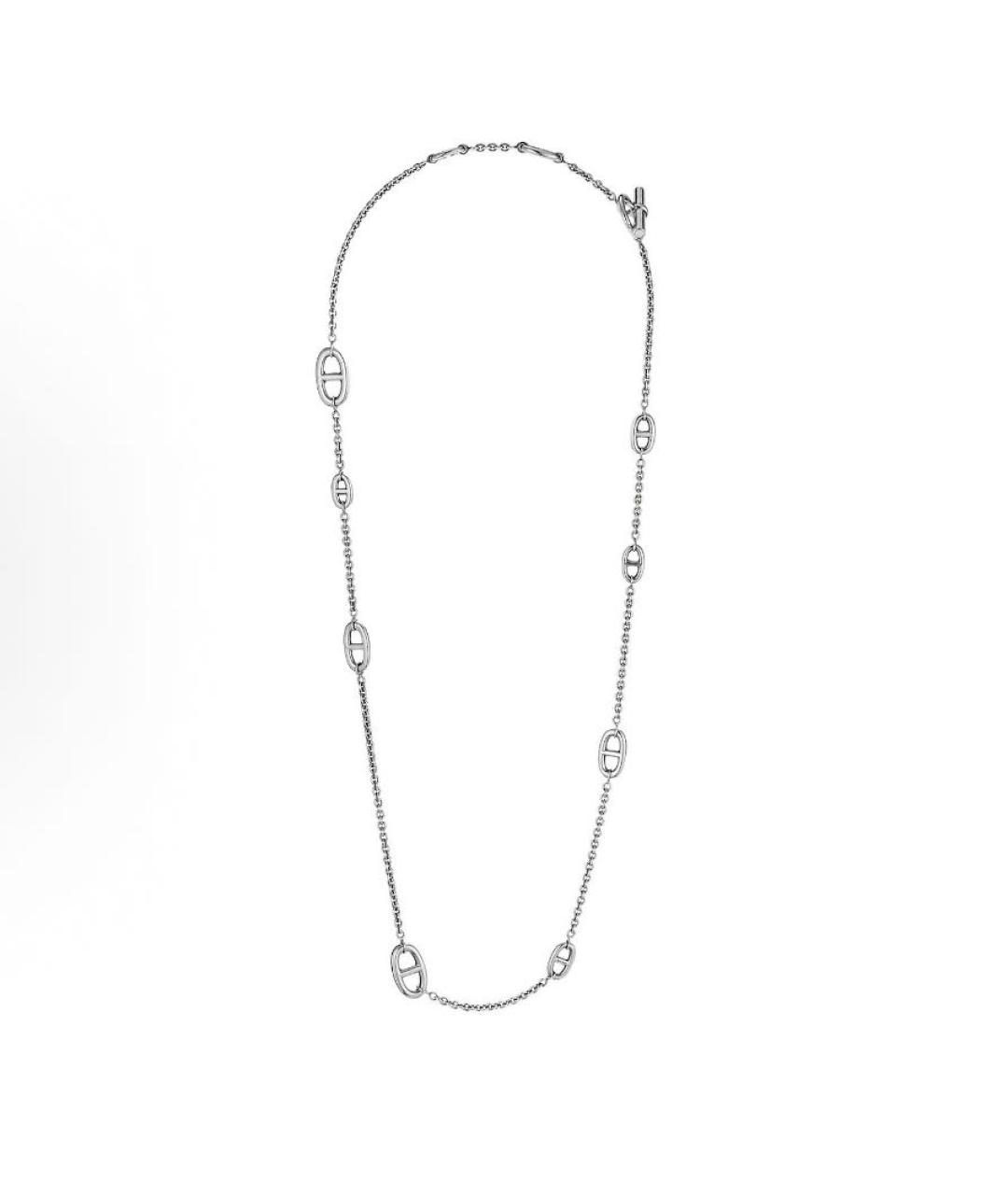 HERMES Серебряное серебряное колье, фото 4