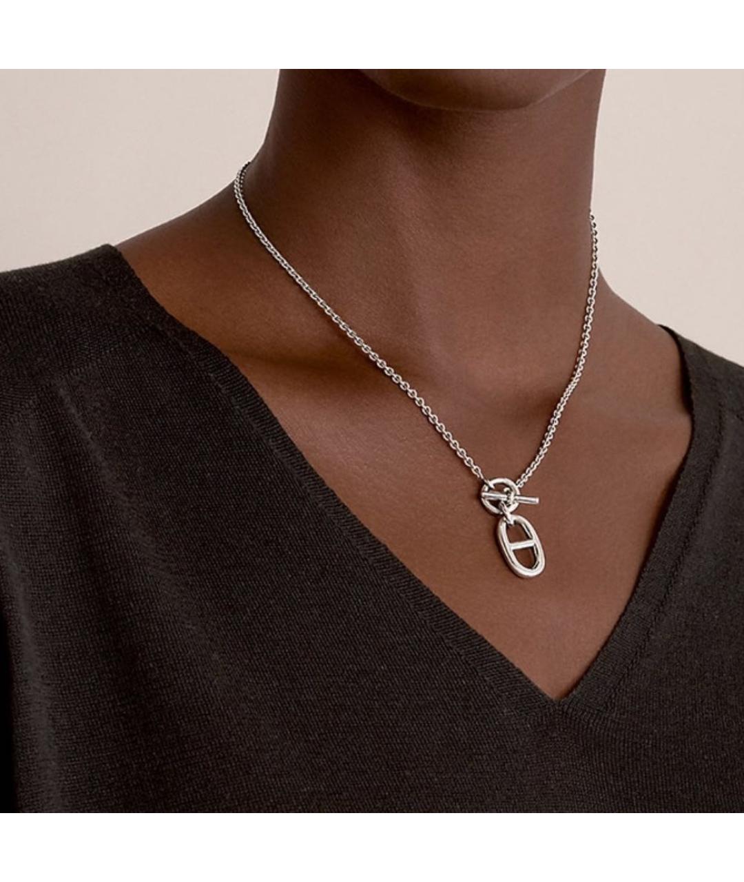 HERMES Серебряная серебряная подвеска, фото 3