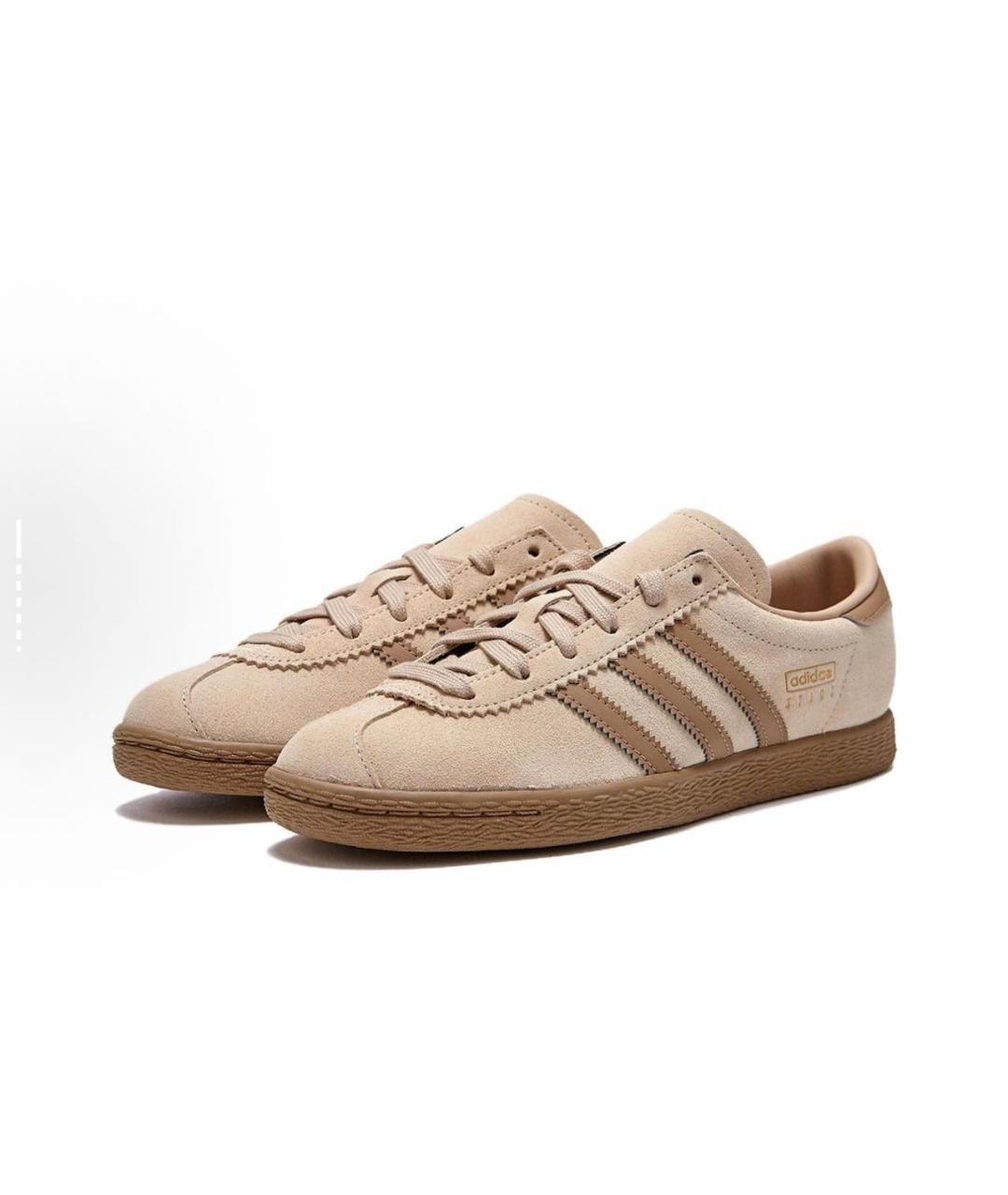 ADIDAS Коричневые кожаные кроссовки, фото 3