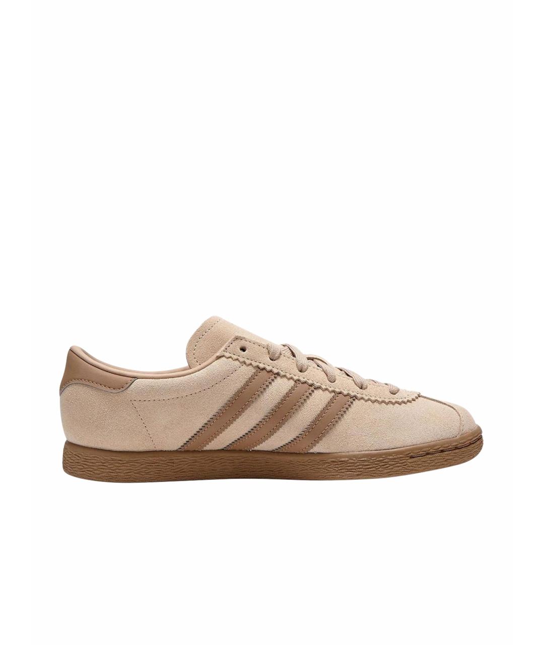 ADIDAS Коричневые кожаные кроссовки, фото 1