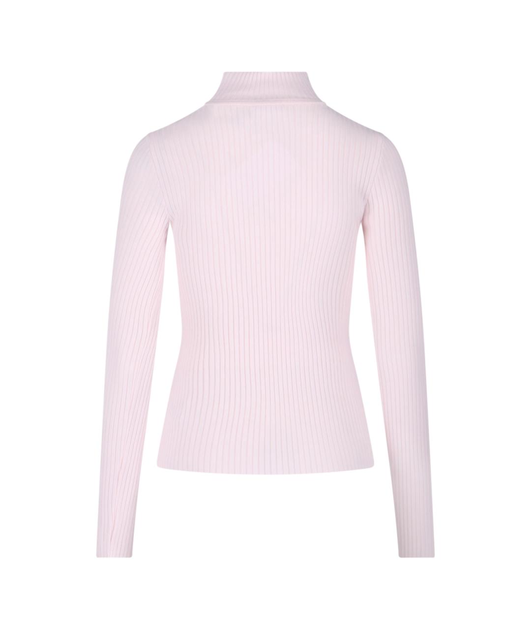 COURREGES Розовая вискозная водолазка, фото 2