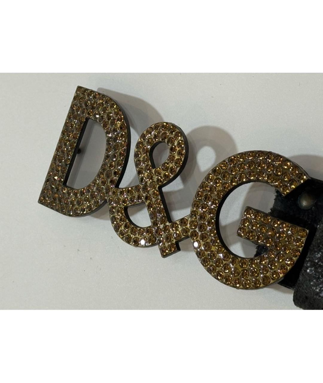 DOLCE&GABBANA Коричневый кожаный ремень, фото 2