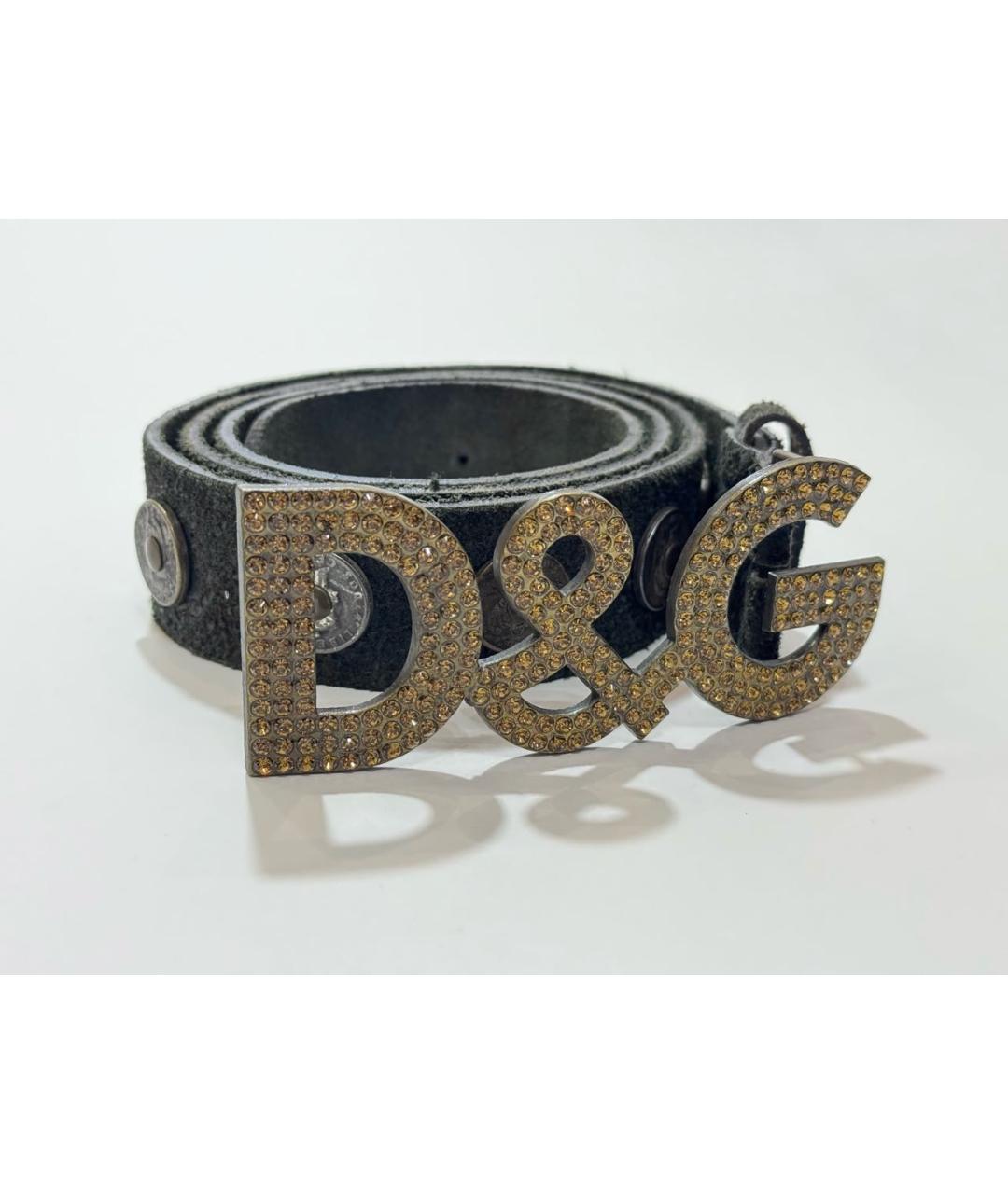 DOLCE&GABBANA Коричневый кожаный ремень, фото 9