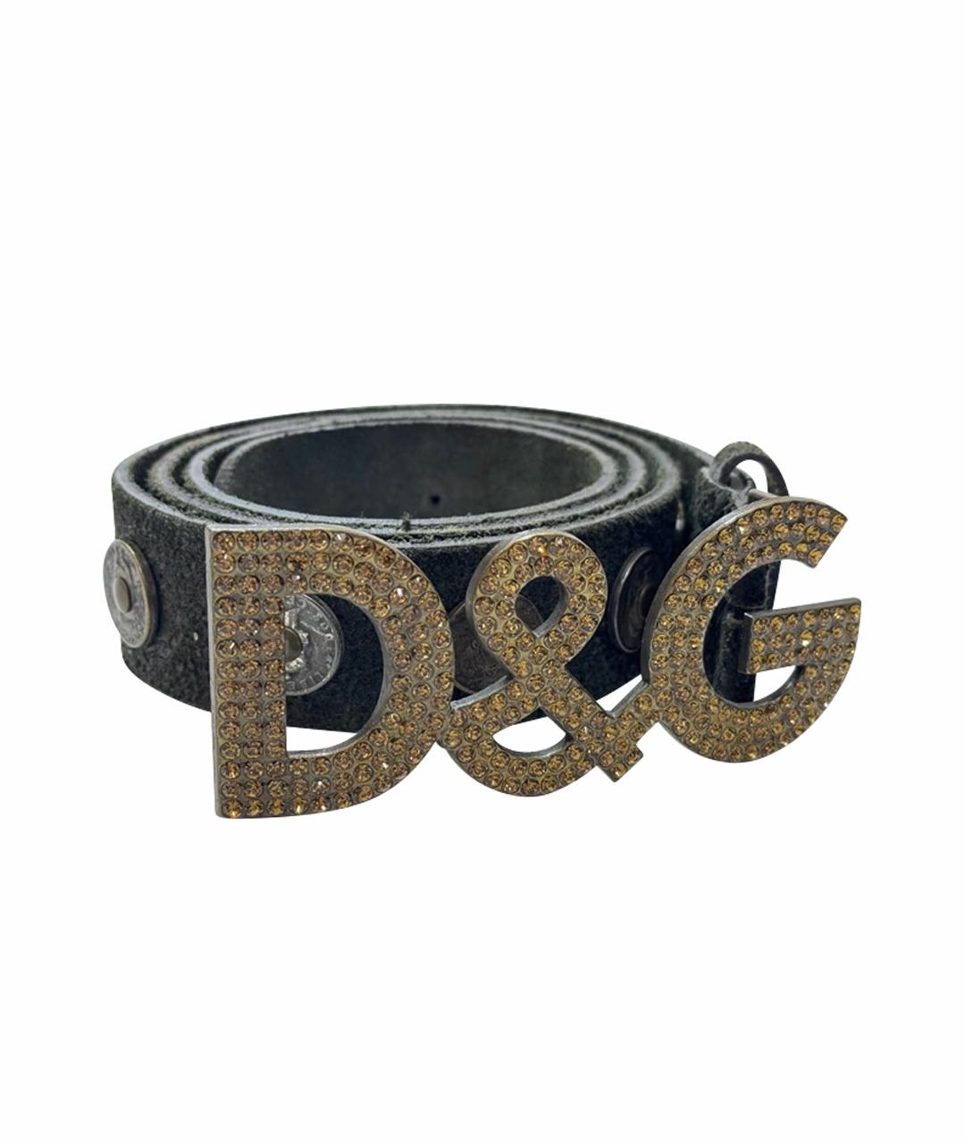 DOLCE&GABBANA Коричневый кожаный ремень, фото 1